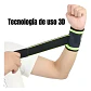 MUÑEQUERA SPORT CON VELCRO - VERDE CON NEGRO - Miniatura 2