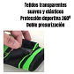 MUÑEQUERA SPORT CON VELCRO - VERDE CON NEGRO - Miniatura 3