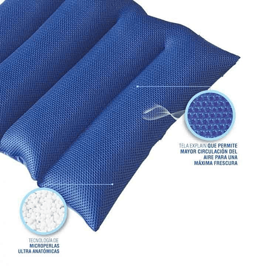 Cojín Antiescaras Microperlas Para Silla De Ruedas