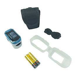 Pulsoximetro, Oxímetro Para Dedo Con Curva + Accesorios