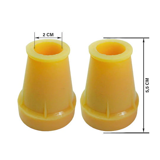 Repuesto De Recatón O Tapón Para Muleta - Bastón (par) Caucho