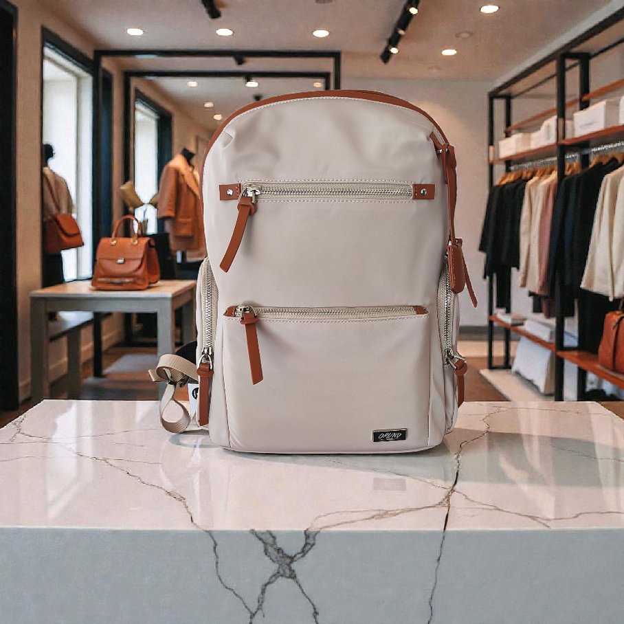 MOCHILA ORUND MUJER BEIGE 1