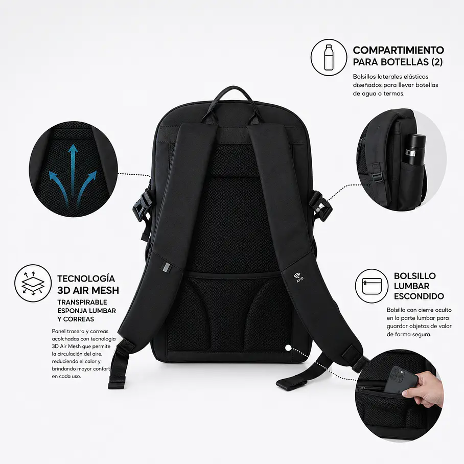 MOCHILA ORUND ANAN (waterproof) ENVÍO GRATIS  2