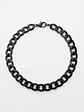 Pulsera Esclava Eslabon Cubano Acero Inoxidable Orvia Negro - Miniatura 4