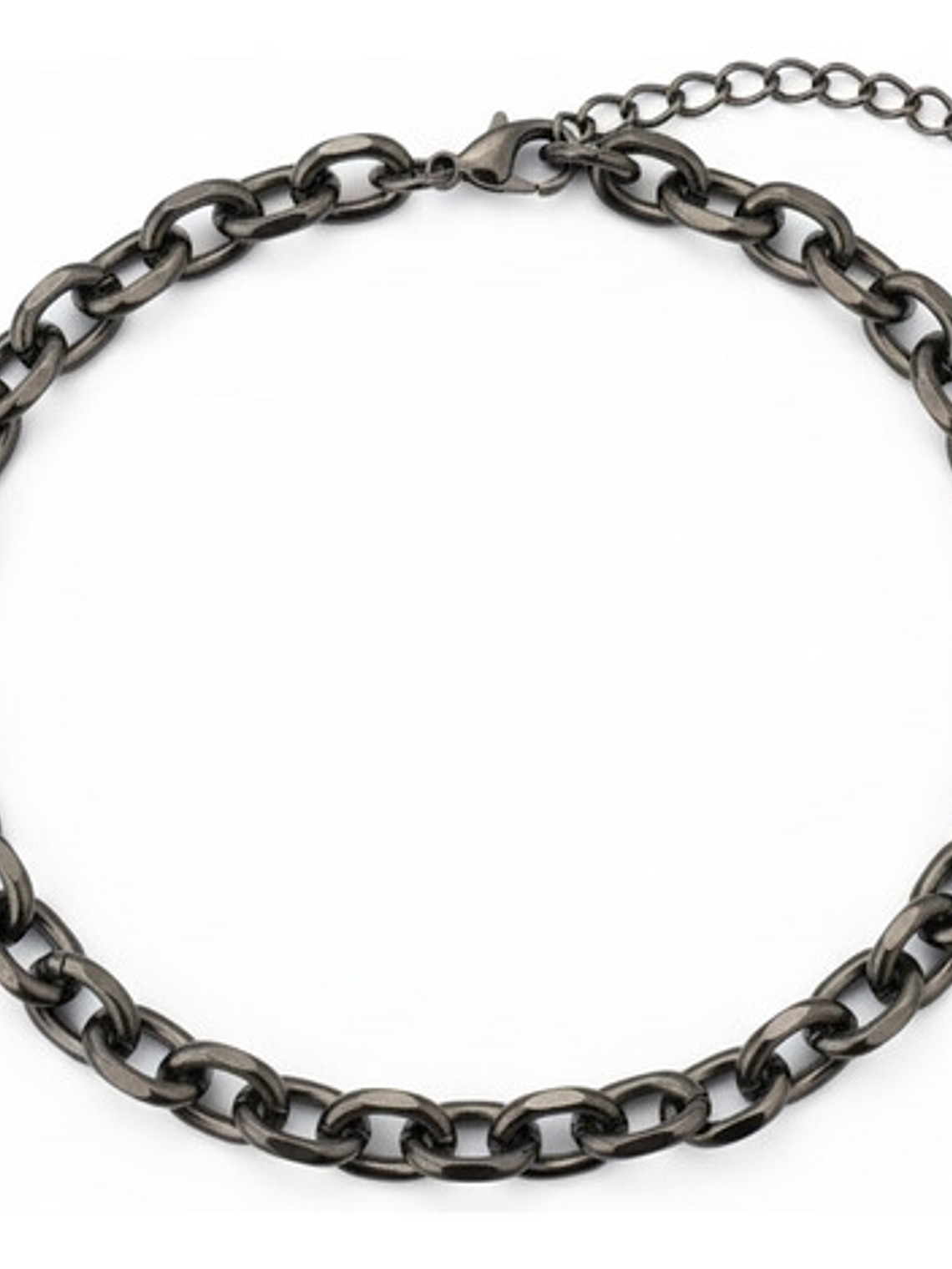 Pulsera Grumet Redondo Negra Hombre Acero Inoxidable Orvia 1