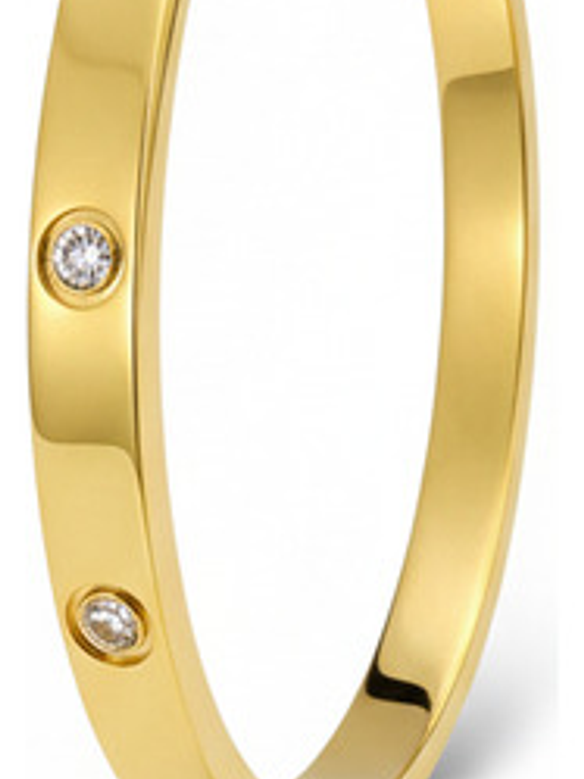 Pulsera Rígida Con Cristales Oro 18k Orvia 1