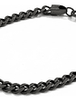 Pulsera Negra De Hombre Tejido Franco Acero Inoxidable Orvia - Miniatura 3