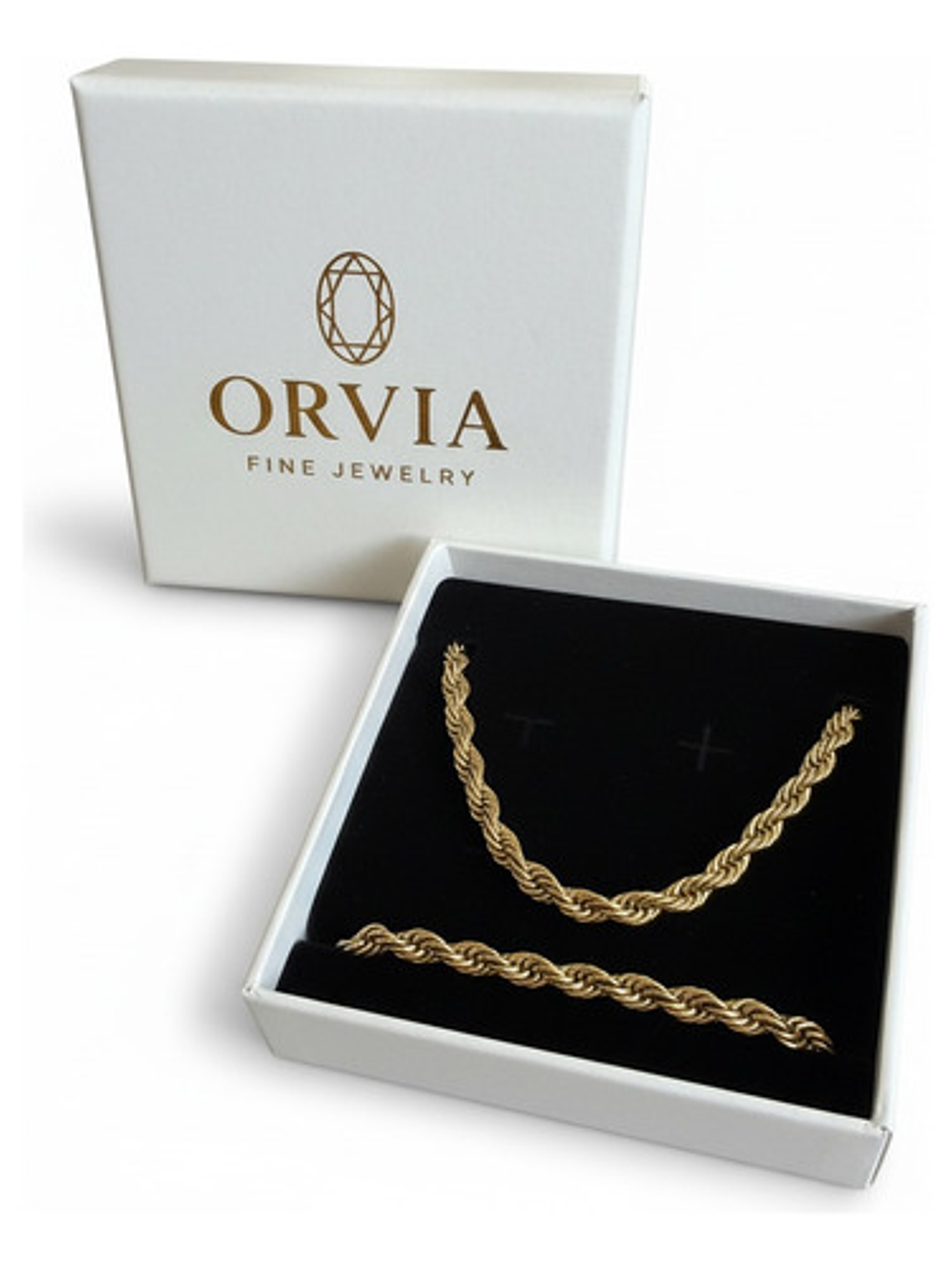 Set De Joyeria Acero Inoxidable Con Oro 18k Cadena Y Pulcera 1