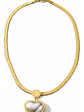 Collar + Aros Corazón Oro 18k Acero Inoxidable Perla Orvia - Miniatura 2
