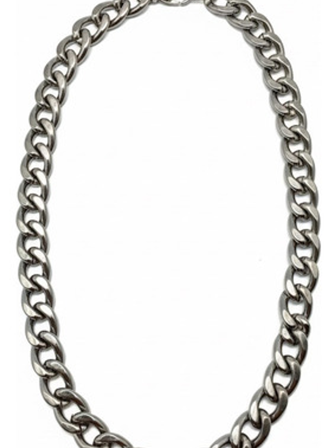 Collar Grumet De Mujer Tejido Cubano Acero Inoxidable Orvia 1