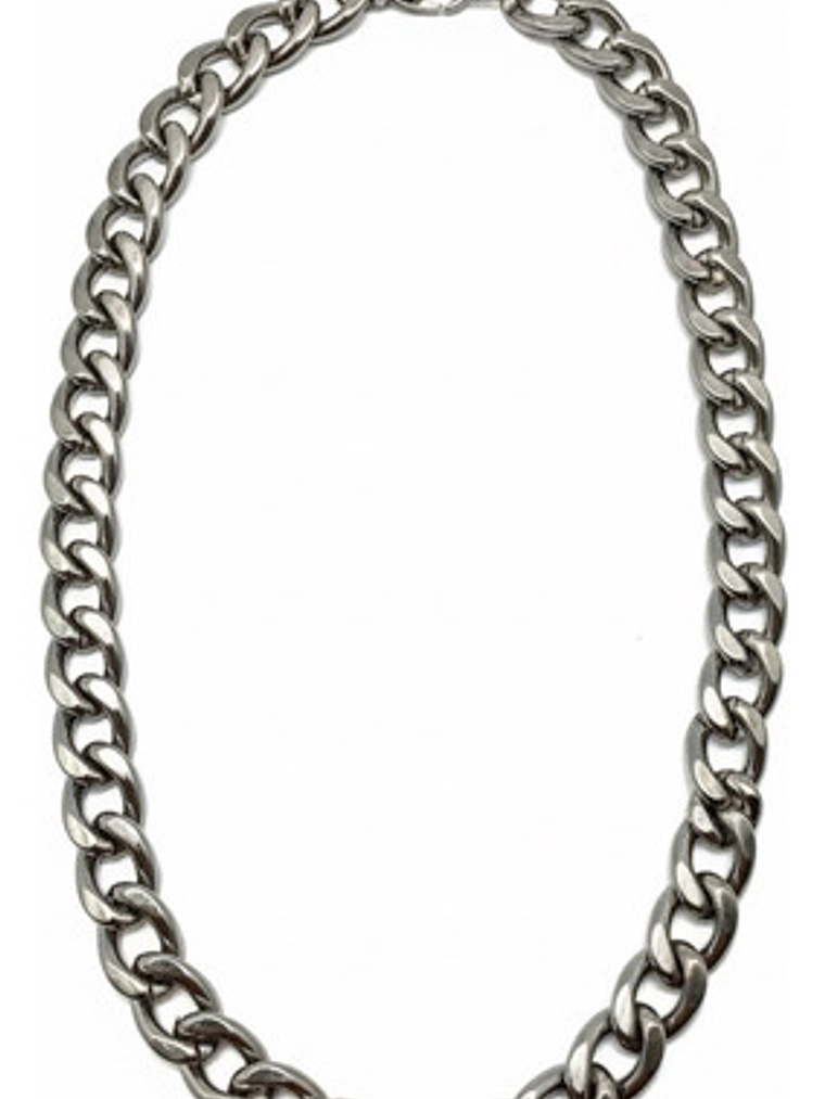 Collar Grumet De Mujer Tejido Cubano Acero Inoxidable Orvia 1