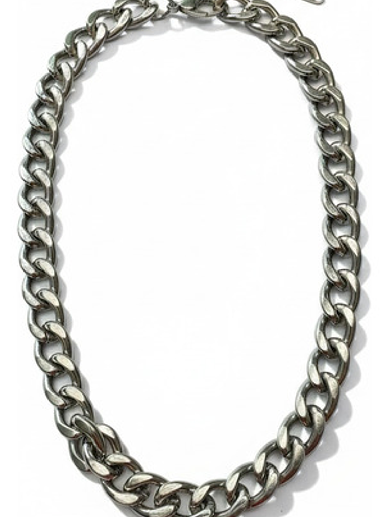 Collar Grumet De Mujer Tejido Cubano Acero Inoxidable Orvia 4