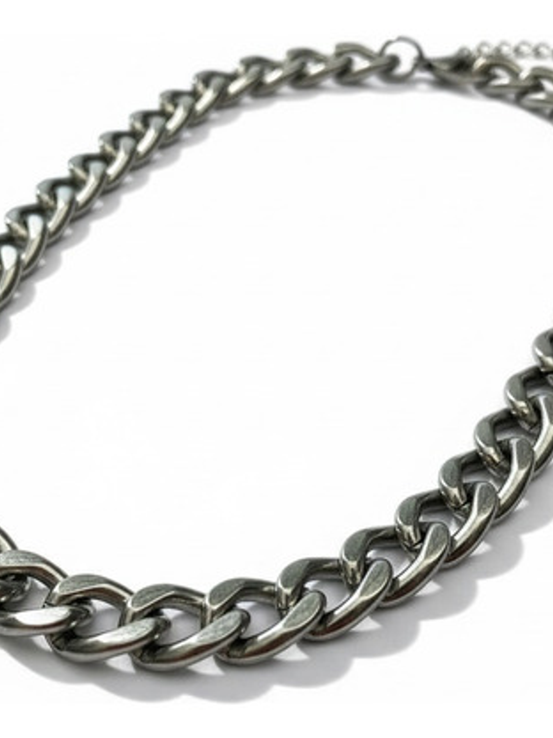 Collar Grumet De Mujer Tejido Cubano Acero Inoxidable Orvia 5