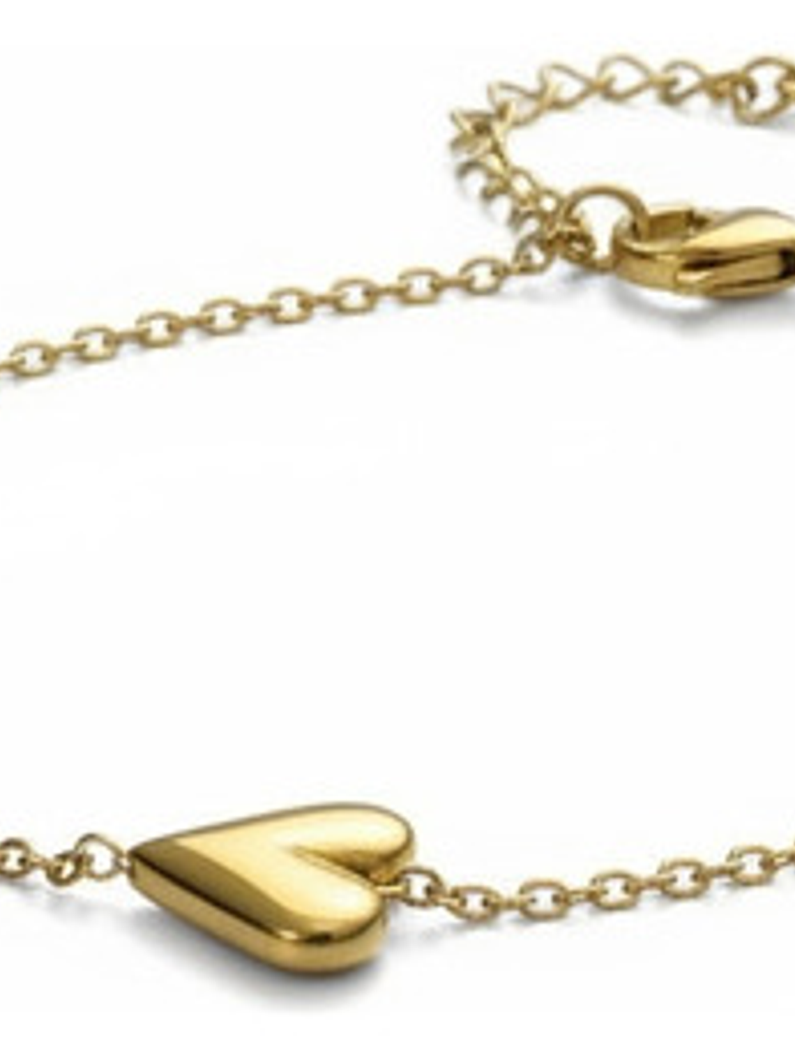 Collar Y Pulsera Corazon Oro18 Acero Inoxidable Regalo Orvia 4