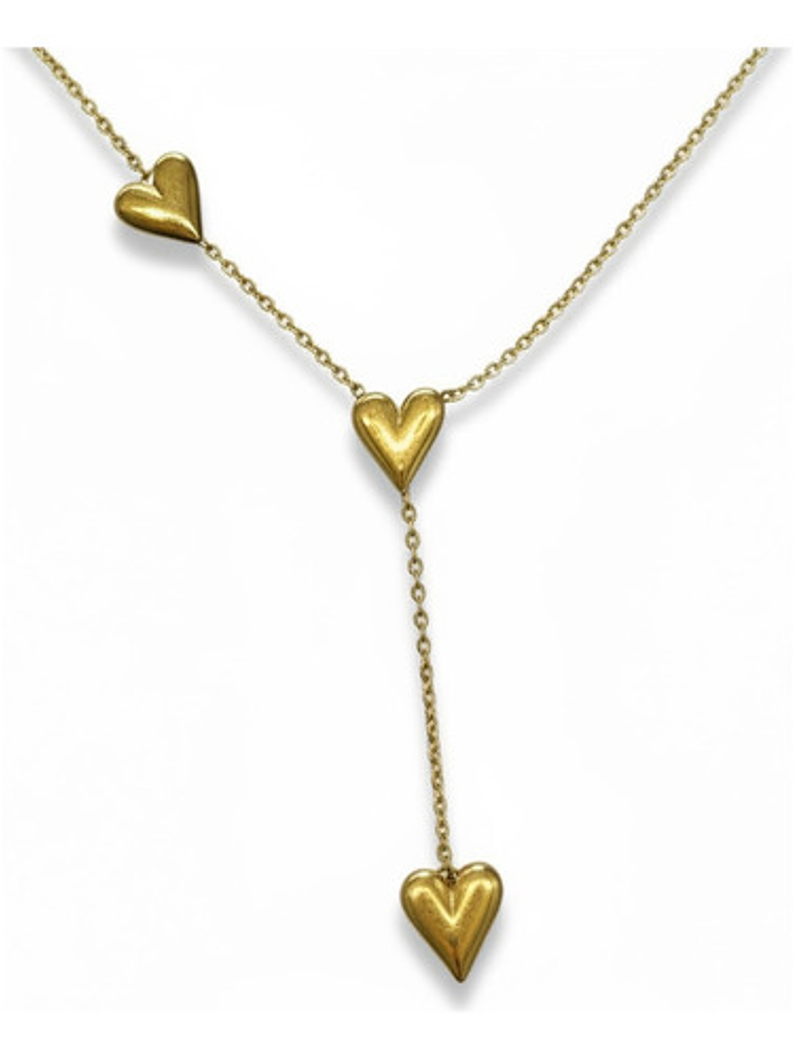 Collar Y Pulsera Corazon Oro18 Acero Inoxidable Regalo Orvia 5