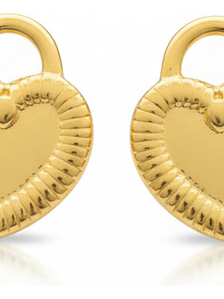 Aros Zarcillo Acero Inoxidable Oro 18k Hipoalergénicos Orvia 1