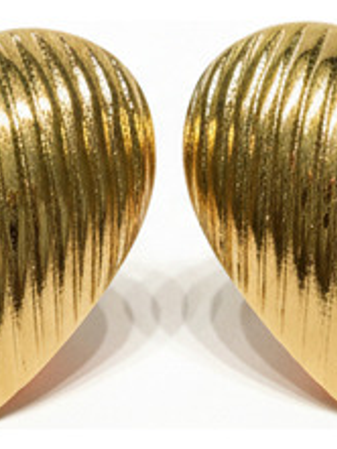 Aros Zarcillos De Acero Inoxidable Corazón Baño En Oro 18k 1