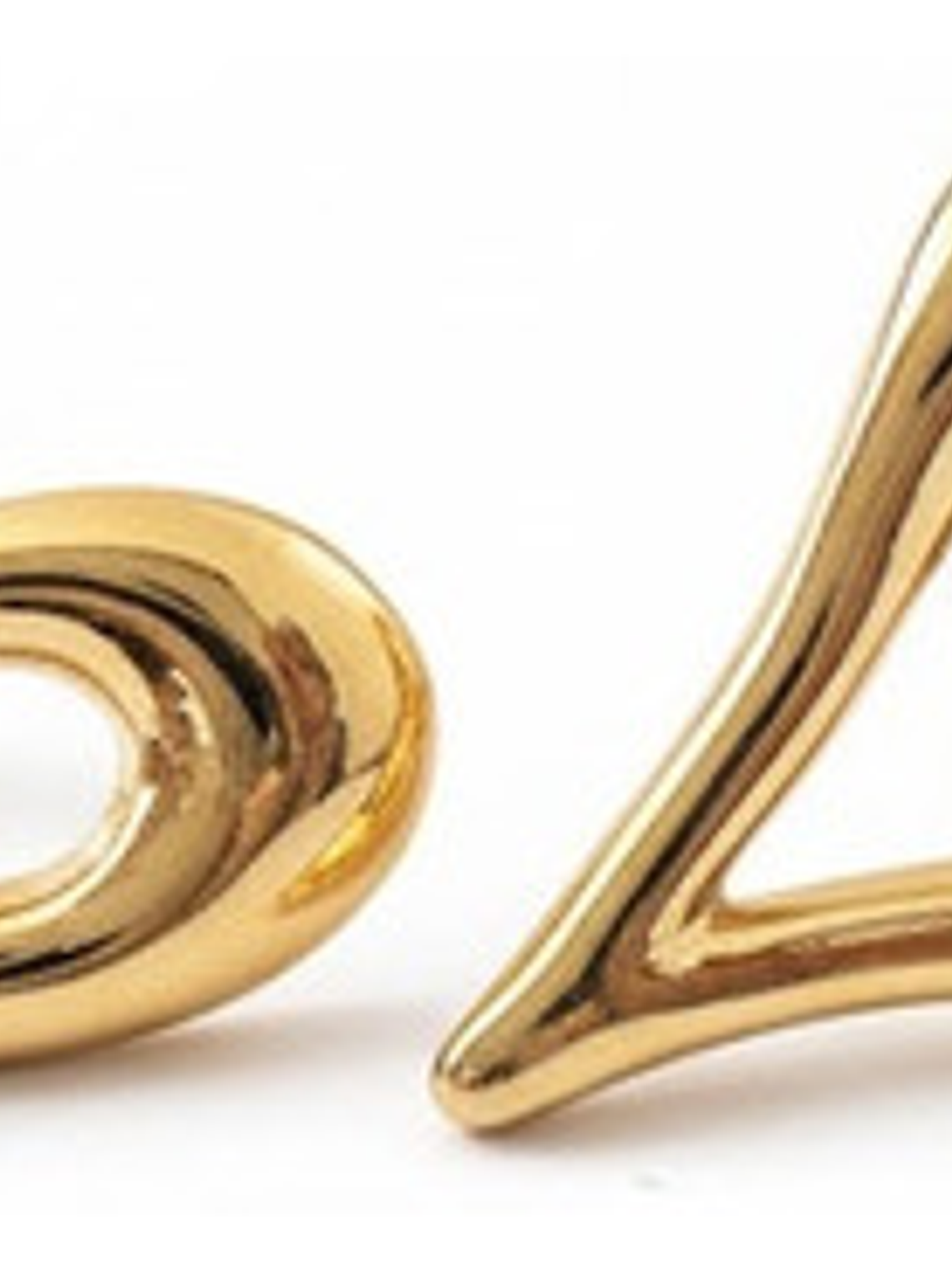 Aros Zarcillos De Acero Inoxidable Corazón Baño En Oro 18k 3