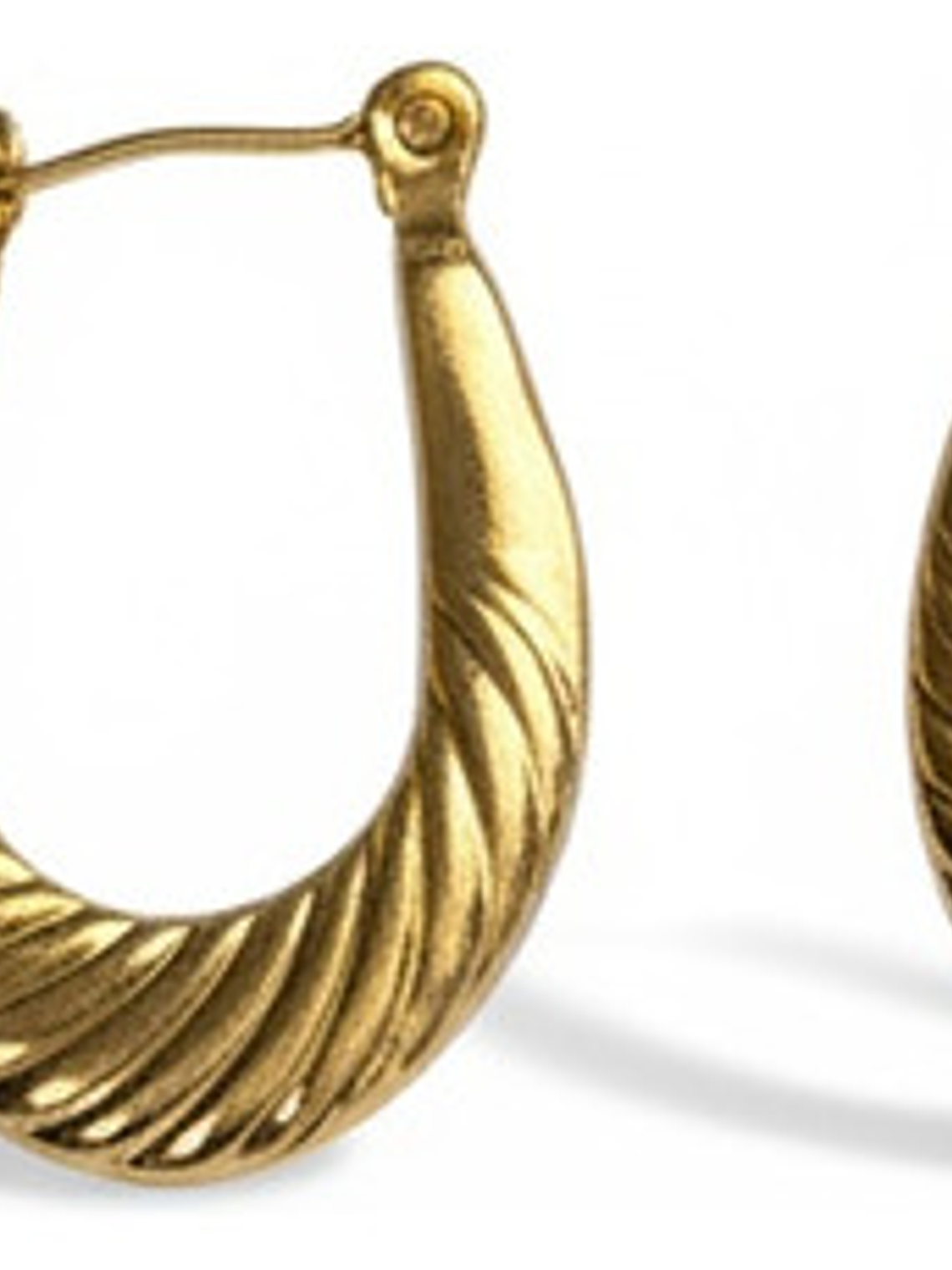 Aros Argollas De Acero Inoxidable Chapado En Oro 18k Orvia 7