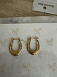 Aros Argollas De Acero Inoxidable Chapado En Oro 18k Orvia - Miniatura 8