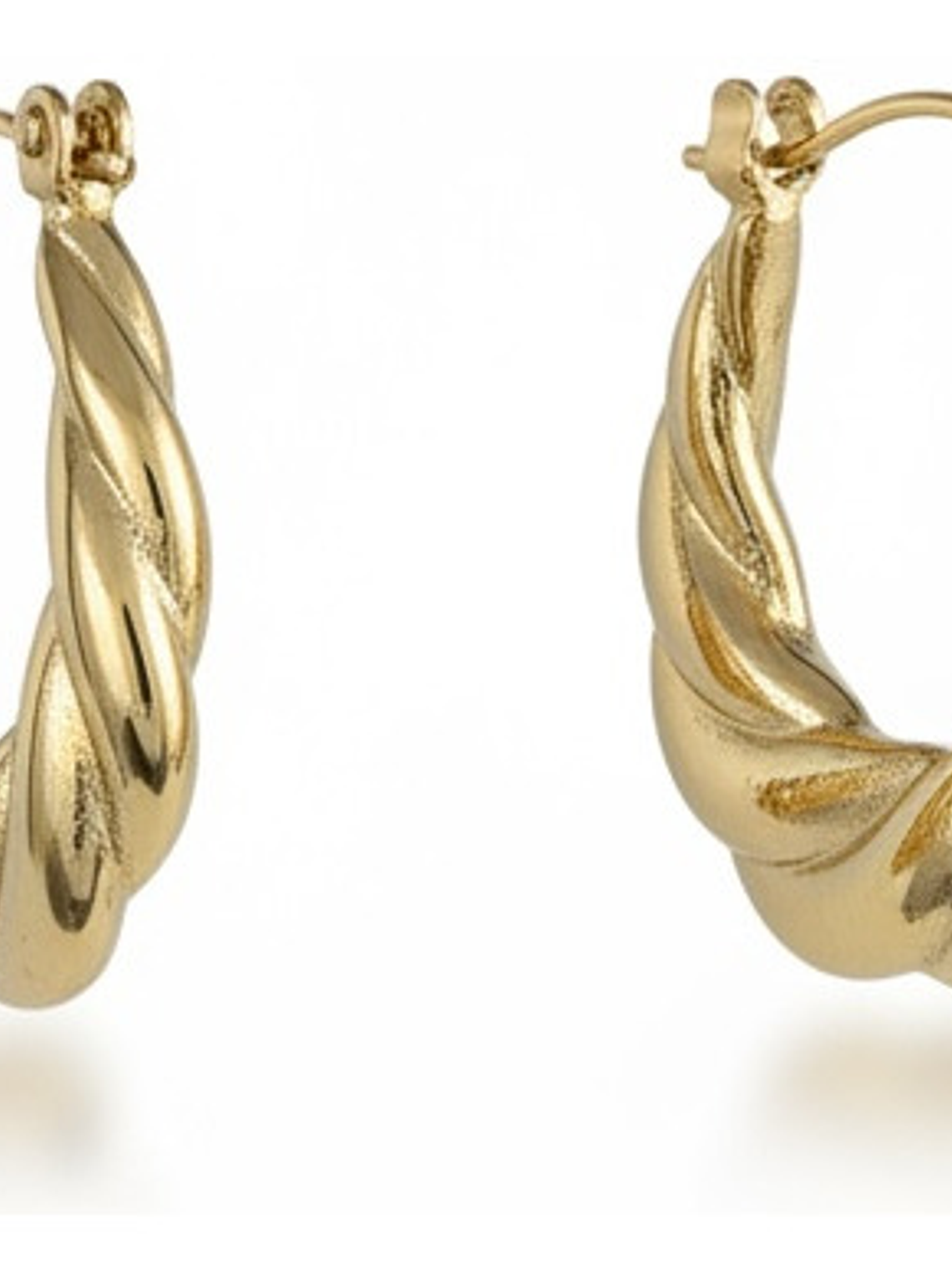 Aros Argollas De Acero Inoxidable Chapado En Oro 18k Orvia 11