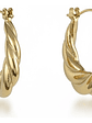 Aros Argollas De Acero Inoxidable Chapado En Oro 18k Orvia - Miniatura 11