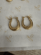 Aros Argollas De Acero Inoxidable Chapado En Oro 18k Orvia - Miniatura 16
