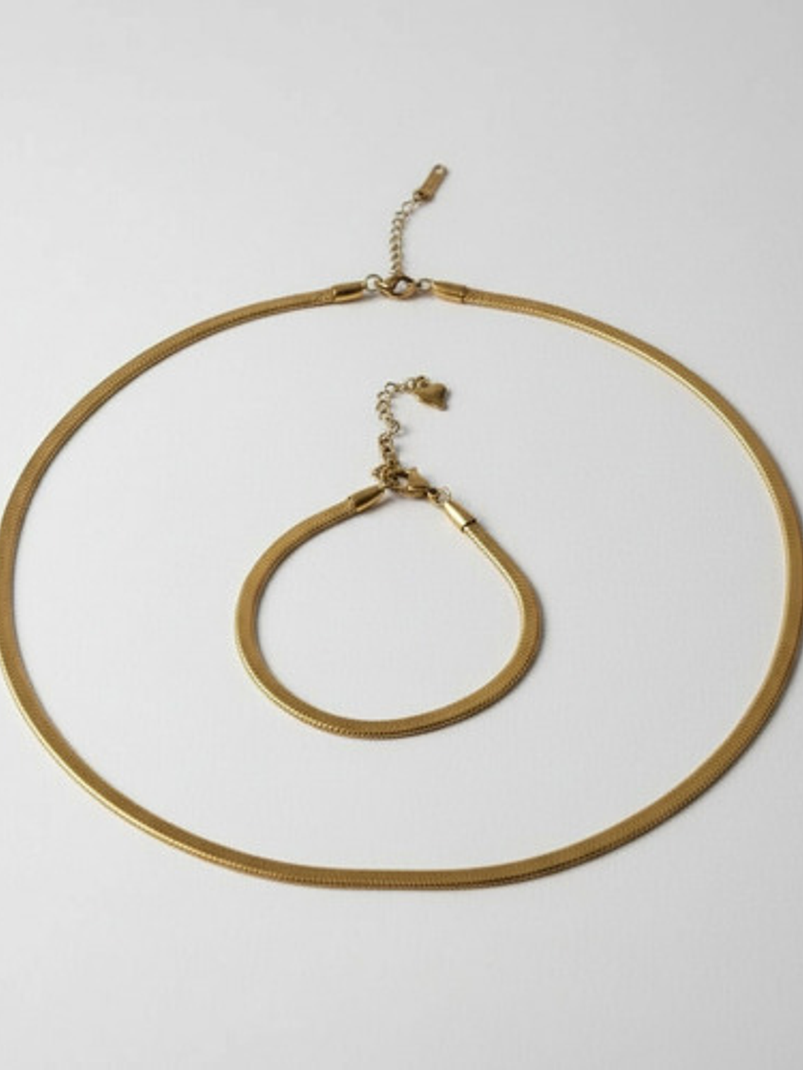 Gargantilla Choker + Pulsera Acero Y Oro 18k Serpiente Orvia 2