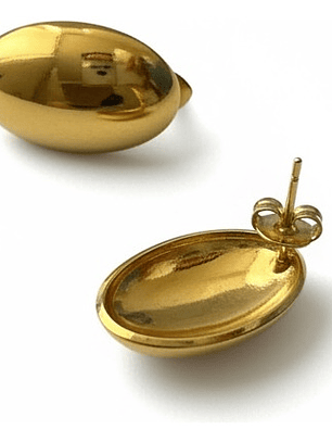 Aros Zarcillos De Acero Inoxidable Chapado En Oro 18k Orvia
