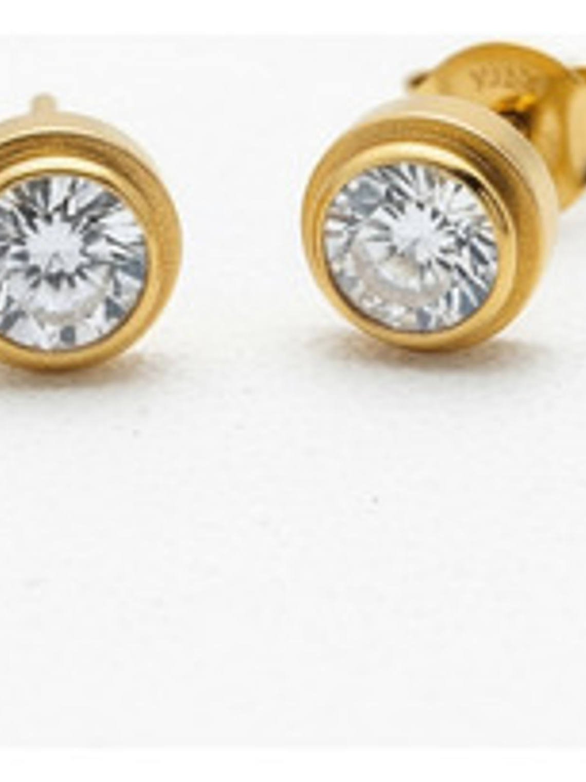 Aros Zarcillos De Acero Inoxidable Chapado En Oro 18k Orvia 7