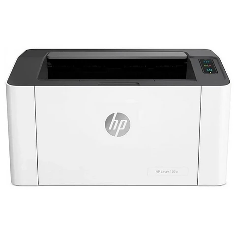 Impresora HP LaserJet 107w con wifi blanca y negra 110V - 127V