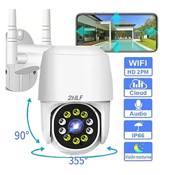 Cámara De Seguridad 2nlf® Wifi Hd 1080p C/con Alarma Ip