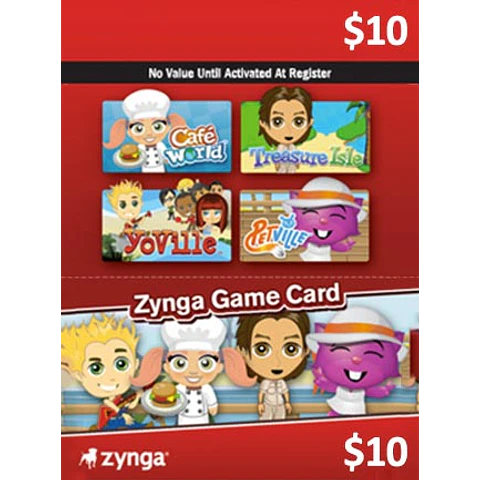 ZYNGA GAME CARD ZYNGA GLOBAL 10 USD