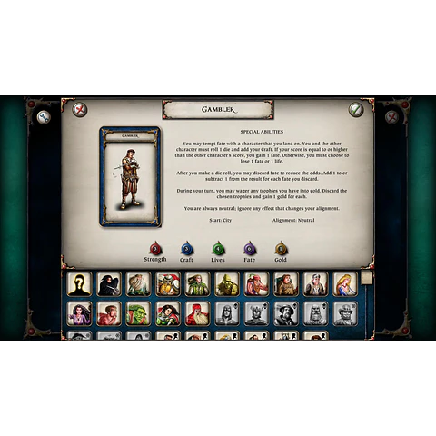 TALISMAN: DIGITAL EDITION - GAMBLER CHARACTER PACK STEAM KEY GLOBAL