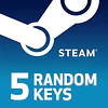 RANDOM 5 KEYS STEAM KEY GLOBAL