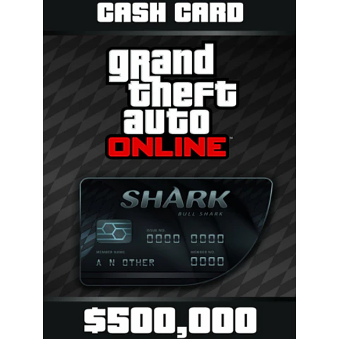 GRAND THEFT AUTO ONLINE: BULL SHARK CASH CARD 500 000 PC ROCKSTAR KEY GLOBAL