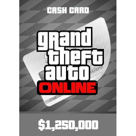 GRAND THEFT AUTO ONLINE: GREAT WHITE SHARK CASH CARD 1 250 000 PC ROCKSTAR KEY GLOBAL