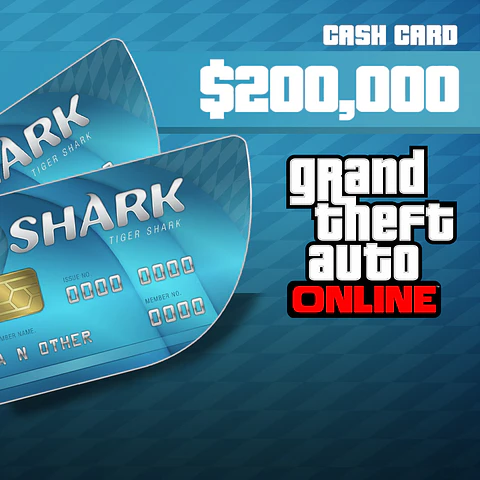 GRAND THEFT AUTO ONLINE: TIGER SHARK CASH CARD 200 000 PC ROCKSTAR KEY GLOBAL