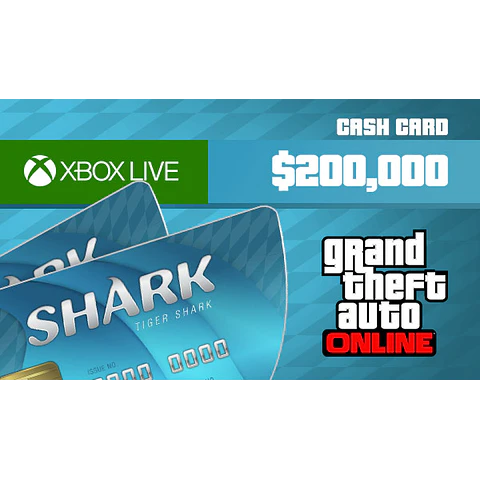 GRAND THEFT AUTO ONLINE: TIGER SHARK CASH CARD 200 000 XBOX LIVE KEY GLOBAL