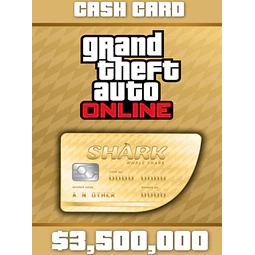 GRAND THEFT AUTO ONLINE: THE WHALE SHARK CASH CARD 3 500 000 XBOX LIVE KEY GLOBAL