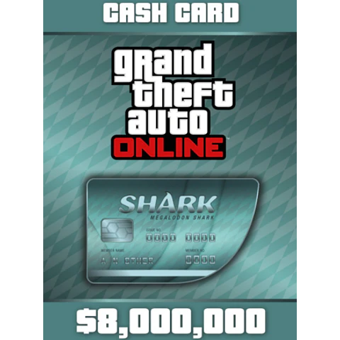 GRAND THEFT AUTO ONLINE: MEGALODON SHARK CASH CARD PC 8 000 000 ROCKSTAR KEY GLOBAL