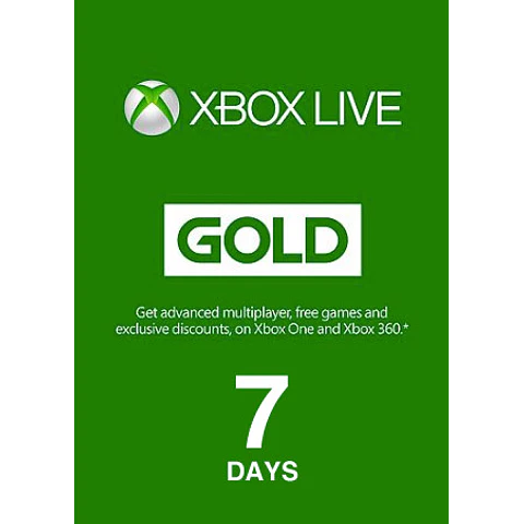 XBOX LIVE GOLD TRIAL 7 DAYS XBOX LIVE GLOBAL