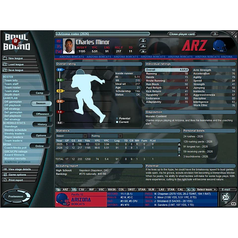 BOWL BOUND COLLEGE FOOTBALL (PC) - STEAM KEY - GLOBAL