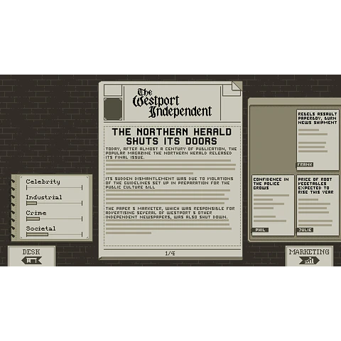 THE WESTPORT INDEPENDENT STEAM KEY GLOBAL