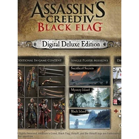 ASSASSIN'S CREED IV: BLACK FLAG DIGITAL DELUXE EDITION UBISOFT CONNECT KEY GLOBAL
