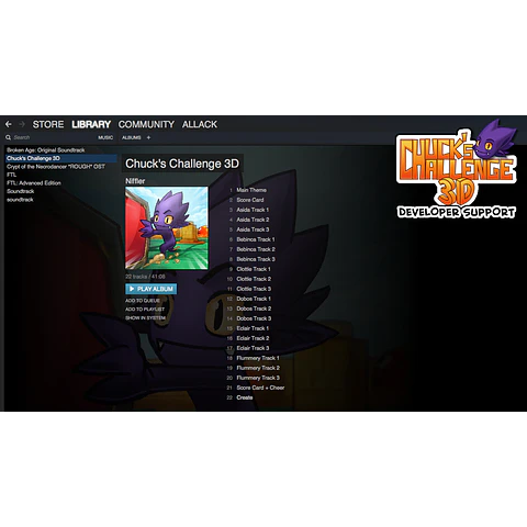 CHUCK'S CHALLENGE 3D: SOUNDTRACK & STEAM KEY GLOBAL