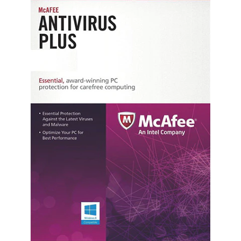 MCAFEE ANTIVIRUS PLUS PC 1 DEVICE 1 YEAR KEY GLOBAL