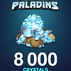 PALADINS CRYSTALS KEY GLOBAL 8 000 CRYSTALS