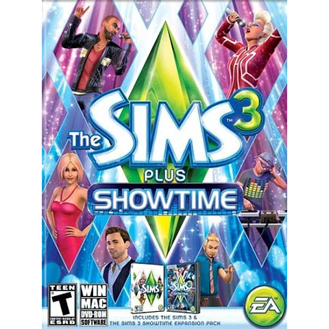 THE SIMS 3 PLUS SHOWTIME ORIGIN KEY GLOBAL