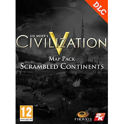 SID MEIER'S CIVILIZATION V: SCRAMBLED CONTINENTS MAP PACK STEAM KEY GLOBAL
